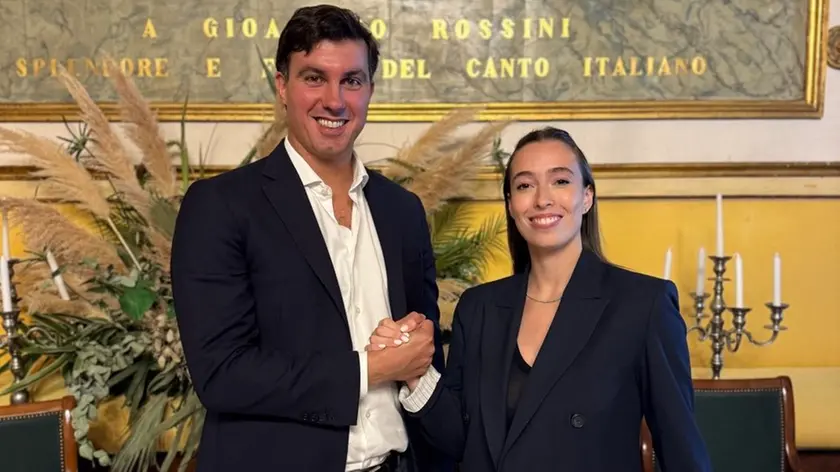 Carlo Pasqualetto, CEO AzzurroDigitale e Laura Sposato, CEO di Joule, altra azienda premiata nella categoria Intelligenza Artificiale