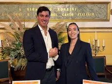 Carlo Pasqualetto, CEO AzzurroDigitale e Laura Sposato, CEO di Joule, altra azienda premiata nella categoria Intelligenza Artificiale