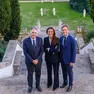Da sinistra Emanuele Orsini, Paola Carron e Alessandro Benetton