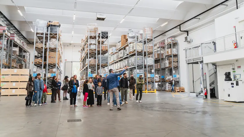 Un momento del Family Day in uno stabilimento di San Marco Group