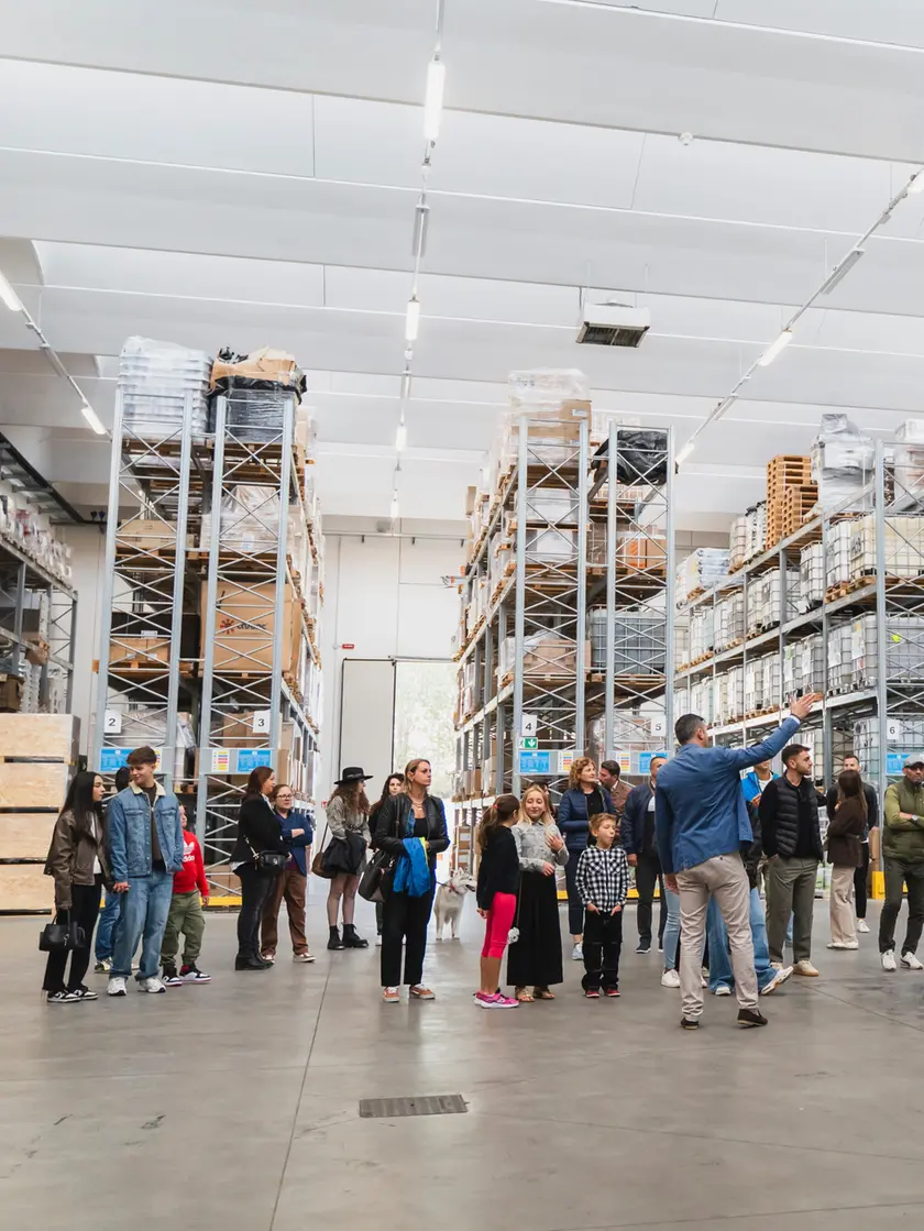 Un momento del Family Day in uno stabilimento di San Marco Group
