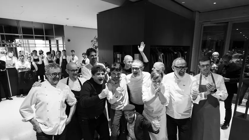 La cena degli chef stellati nella scorsa edizione (foto Fabrice Gallina)
