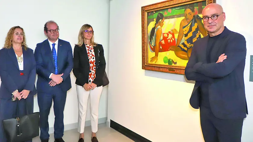 Un momento dell’inaugurazione della mostra Confini foto petrussi