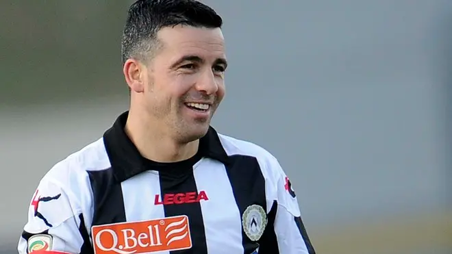 Un giovanissimo Totò Di Natale in una foto del 2013 con la maglia dell'Udinese