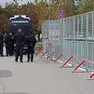 Lo stadio di Udine blindato per la partita Italia-Israele (Foto Petrussi)
