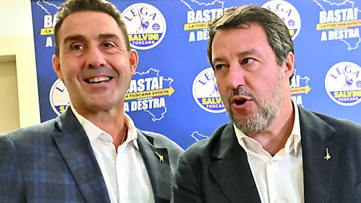 Roberto Vannacci e Matteo Salvini