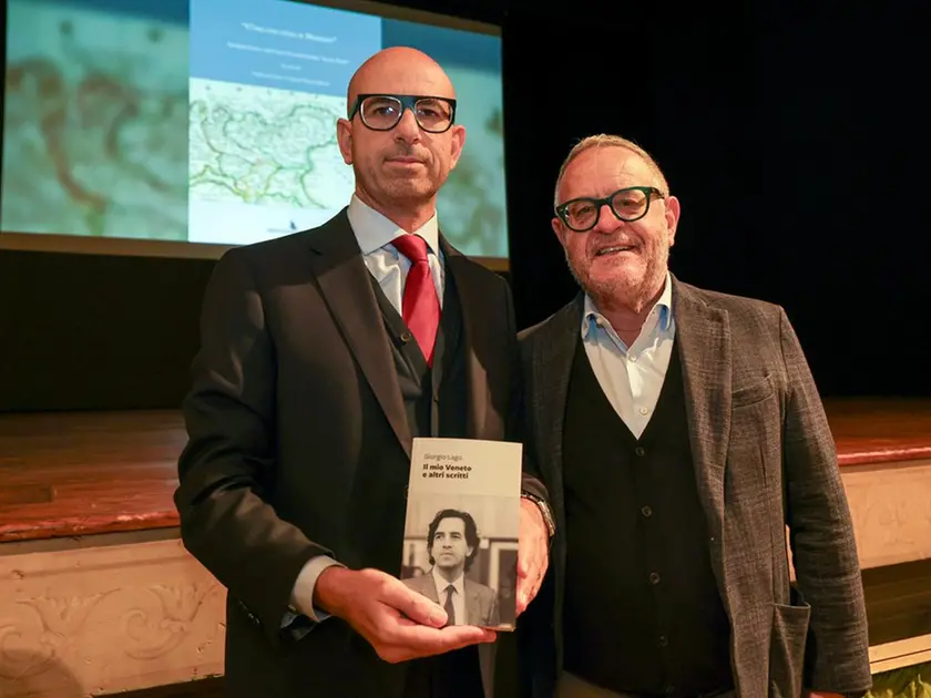 Francesco Lago (figlio di Giorgio) e il vicedirettore Nem Giancarlo Padovan