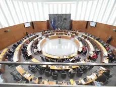 Il Parlamento sloveno a Lubiana (Epa)