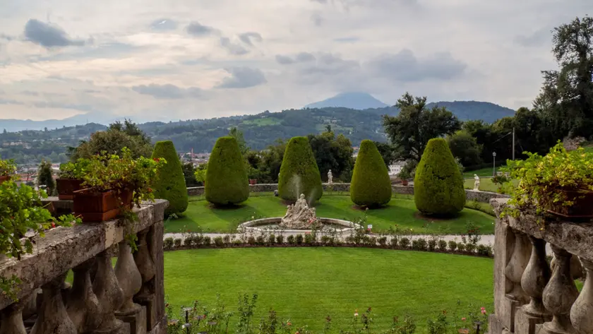Il giardino di Villa Godi Malinverni a Lonedo, frazione di Lugo di Vicenza