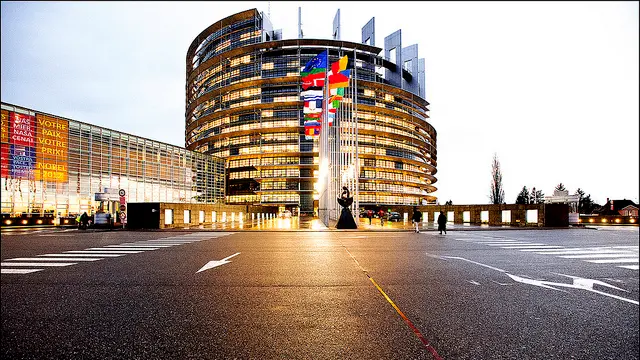 L'edificio dell'Europarlamento a Strasburgo