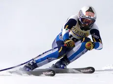 Daniela Ceccarelli in Coppa del Mondo a St. Moritz nel 2001: il suo primo podio mondiale