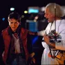 Doc con Marty McFly in "Ritorno al Futuro"