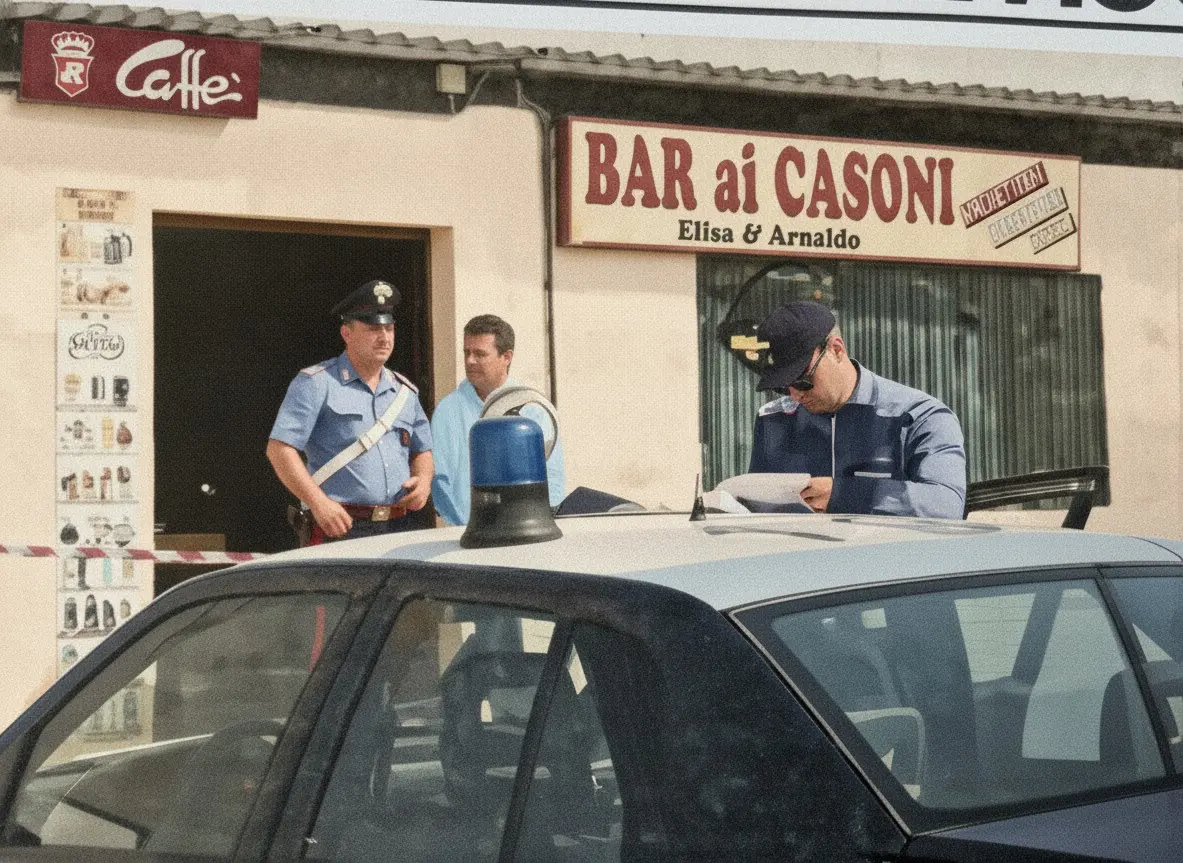 Un'immagine dell’epoca del luogo della tragedia a Rosolina