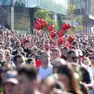 La manifestazione organizzata a Novi Sad per ricordare la strage della stazione