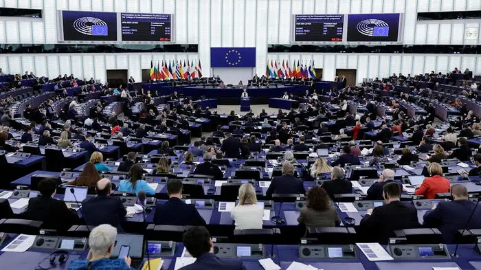 Uno scorcio dell’aula dell’Europarlamento