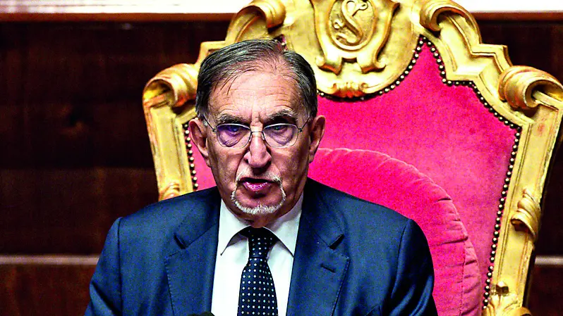 Il presidente del Senato Ignazio La Russa