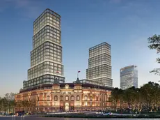 Un render del progetto per il Generalštab condiviso dal genero di Trump