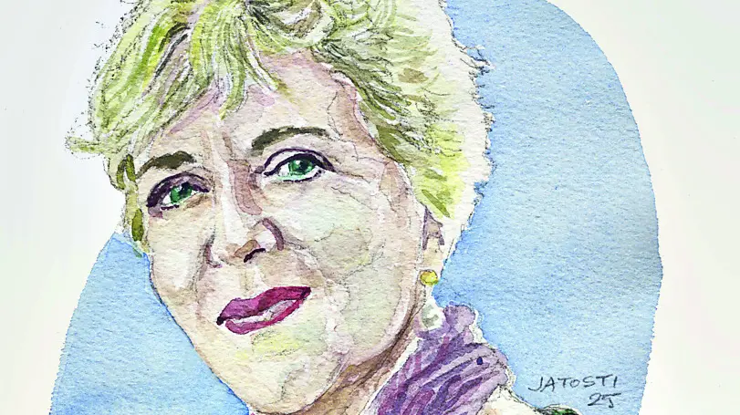 Petra Reski nel ritratto di Massimo Jatosti