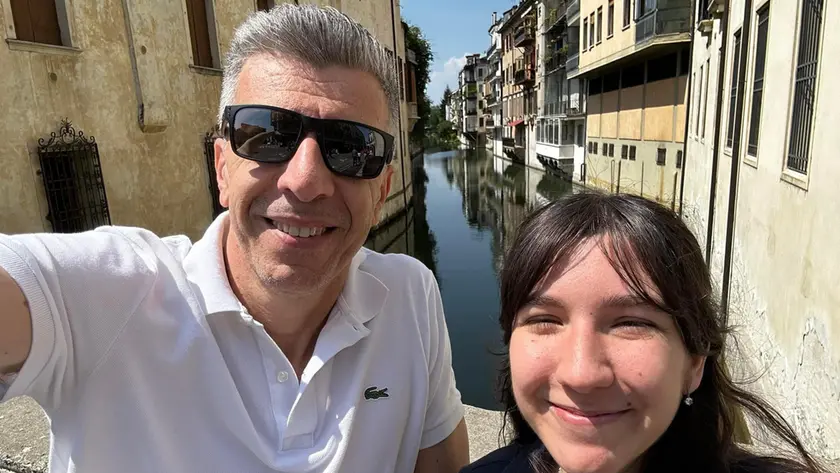 Papò Gino Cecchettin con Giulia