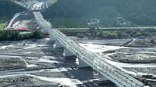 Cantieri in un tratto della statale Jonica