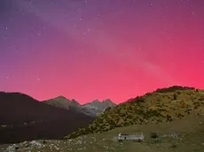 L'aurora boreale a Piancavallo, immortalata da Roby Stradella