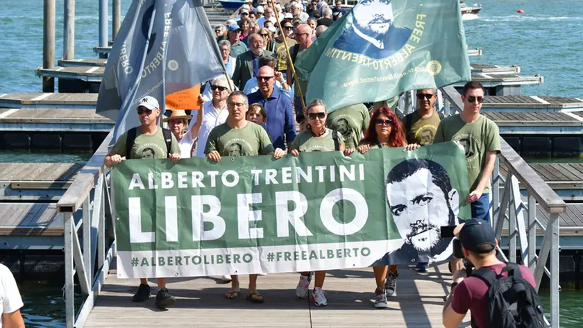 Manifestazione a Venezia per Trentini libero