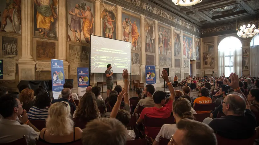 La sala dei Giganti, in una vecchia edizione del Cicap Fest (ph Roberta Baria)