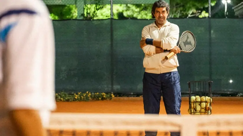 Il maestro con Pierfrancesco Favino