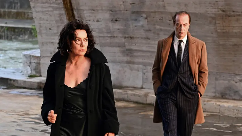 Anna Magnani nel Setto del film dedicato alla Magnani da lei diretto e interpretato