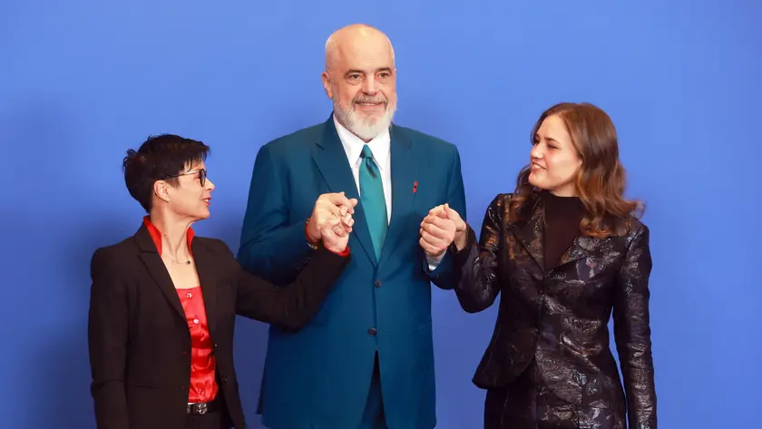 Marta Kos, Edi Rama e Marie Bjerre