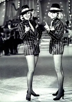 Le sorelle Kessler, protagoniste di un programma Tv degli anni sessanta