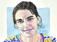 Silvia Loreggian nel ritratto di Massimo Jatosti