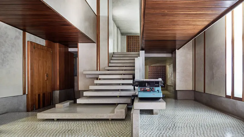 La scala sospesa del negozio Olivetti di Piazza San Marco a Venezia