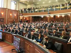 L’Assemblea nazionale del Kosovo nel corso di una seduta in una foto d’archivio