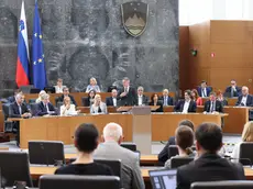 Una seduta del Parlamento di Lubiana, capitale della Slovenia
