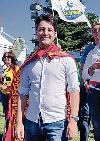 Stefani a Pontida nel 2022