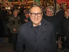 Giovanni Manildo durante la chiusura della campagna elettorale a Treviso