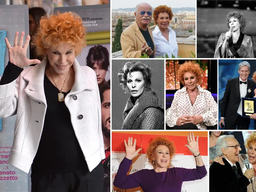 Una foto combo con alcuni scatti non datati dell'archivo dell'Ansa mostra Ornella vanoni durante diversi momenti della sua lunga carriera. La cantante è scomparsa a Milano all'età di 91 anni domenica 22 novembre