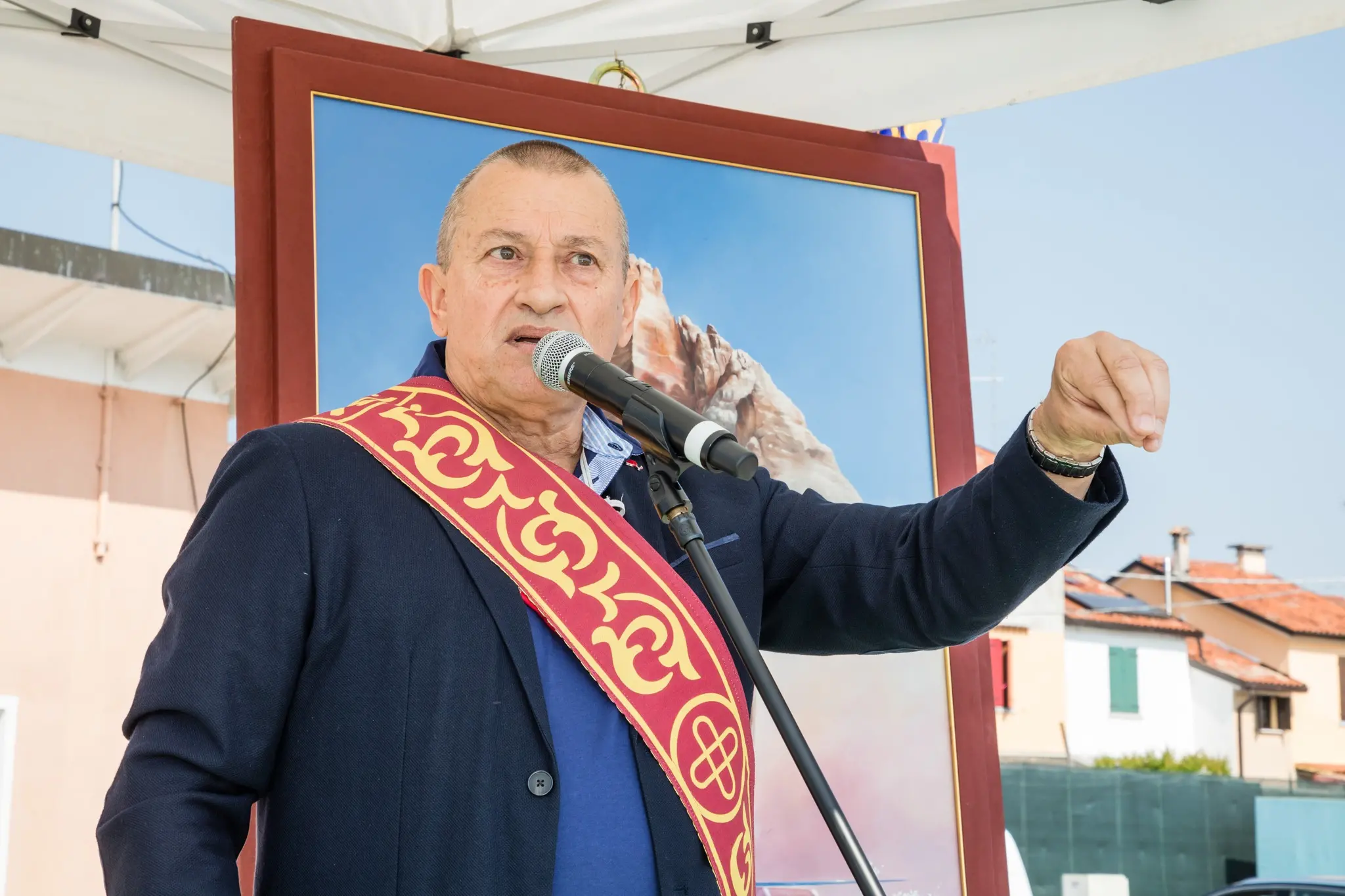 Riccardo Szumski negli anni da sindaco di Santa Lucia di Piave