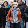 Greta Thunberg con gli Extinction rebellion in azione a Venezia