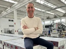 Fabio Franceschi, 56 anni, proprietario di Gv group, nello stabilimento di Grafica Veneta a Trebaseleghe