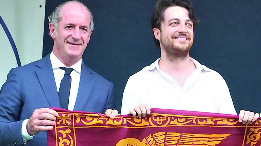 Alberto Stefani e Luca Zaia