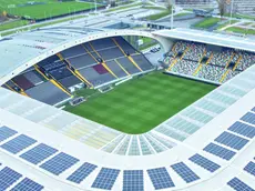 I pannelli solari del Bluenergy Stadium