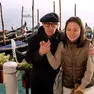 Il regista americano Woody Allen e la moglie Soon Yi