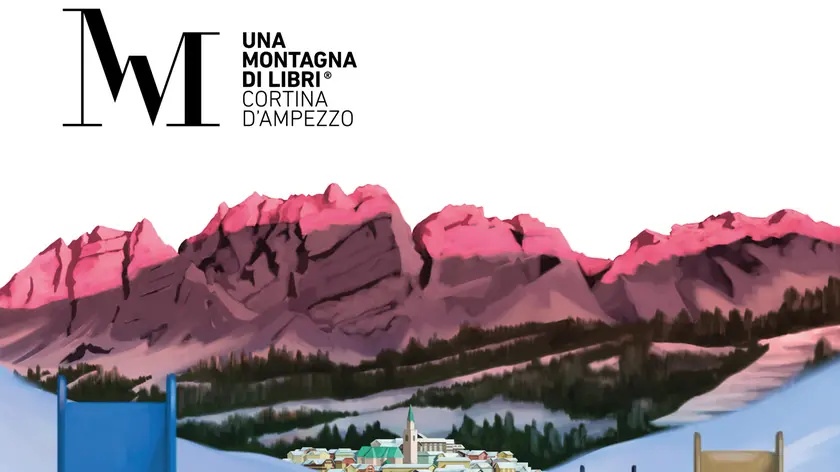 Una parte dell'immagine della 33a edizione de Una Montagna di Libri, disegnata da Andrea Bozzo