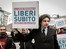 Marco Cappato in una manifestazione a sostegno della legge sul fine vita. Un padovano pronto ad andare in Svizzera