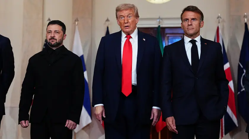 Zelensky, Trump e Macron