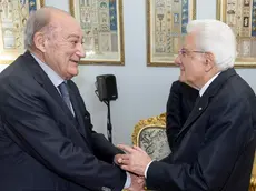 Il Presidente Sergio Mattarella con Giuseppe De Rita, Presidente del Censis, in occasione della presentazione del 59° Rapporto sulla situazione sociale del Paese