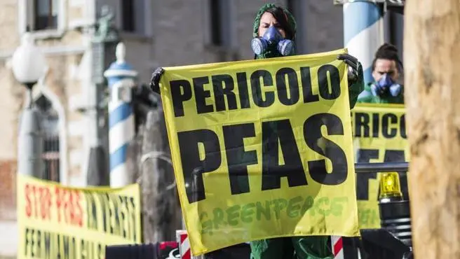 Manifestazione a Venezia contro i danni e l'inquinamento da Pfas