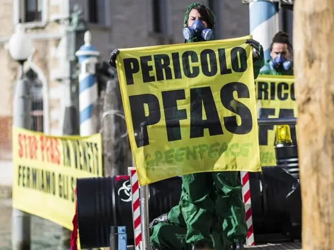 Manifestazione a Venezia contro i danni e l'inquinamento da Pfas